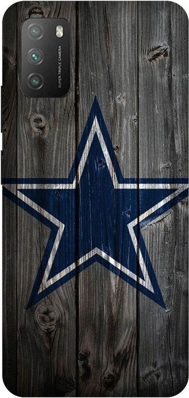 UMPRINT Back Cover for Poco M3/MZB087AIN Star Dallas Cowbody Printed Back Cover  (Multicolor, Hard Case, Pack of: 1)