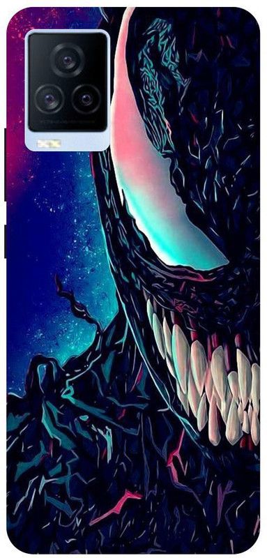 THE NARAYANA COLLECTIONS Back Cover for IQOO 7- V2049A-VENOM,SPIDER,MAN,ANGEY  (Multicolor, Hard Case, Pack of: 1)