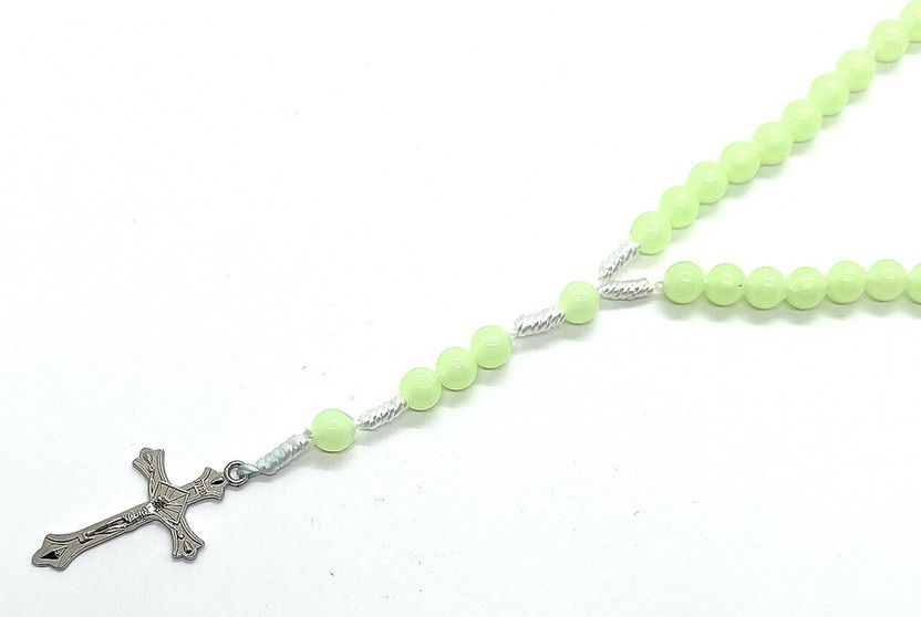 Jesus Cross Radium Pendent Religious Jewellery Chain for Christmas Gift RL302 Sterling Silver Stainless Steel Pendant Set