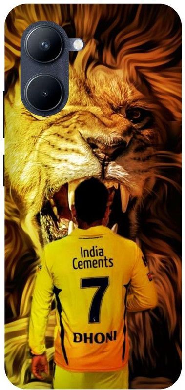 Anaya Back Cover for Realme C33, RMX3624 MS DHONI, DHONI, 07, CHANNAI SUPER KINGS, CSK PRINTED BACK COVER  (Multicolor, Hard Case, Pack of: 1)