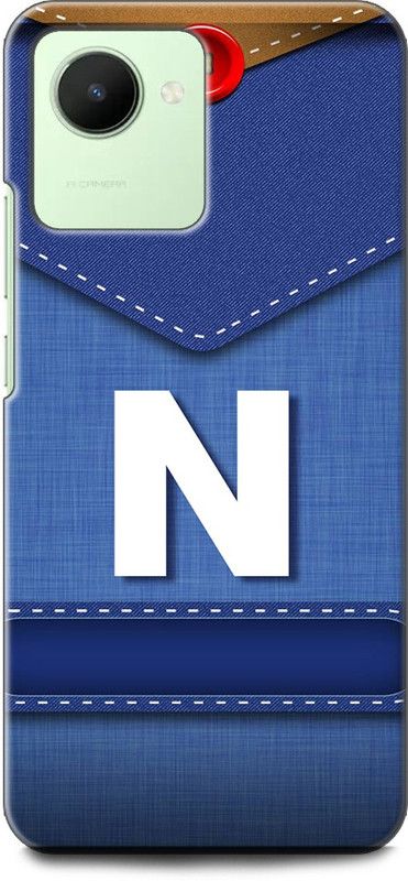 WallCraft Back Cover for Realme C30s, RMX3690 N, N LETTER, N NAME, BLUE, JEANS, N ALPHABET, ALPHABET  (Multicolor, Dual Protection, Pack of: 1)