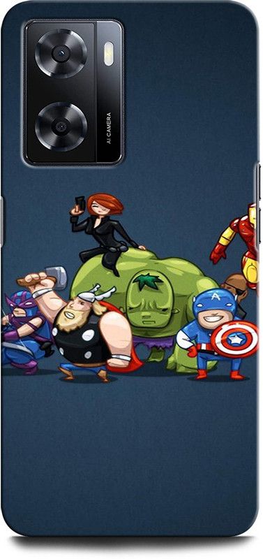 GRAFIQE Back Cover for OPPO A57e HULK, ANGRY HULK, CAPTAIN AMERICA, IRON MAN, MARVEL  (Multicolor, Shock Proof, Pack of: 1)