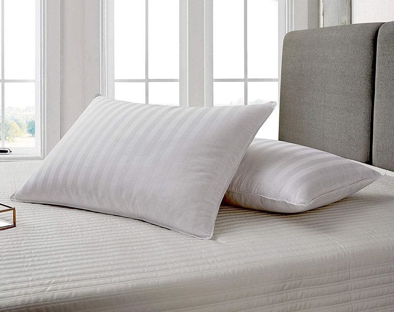 NASIR Microbeads Solid Body Pillow Pack of 2  (White)
