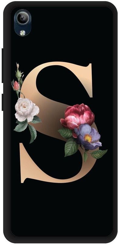PHONE WALEY.COM Back Cover for VIVO Y90 , VIVO 1908 ,S letter,S name S word , Printed Back Cover  (Black, Hard Case, Pack of: 1)