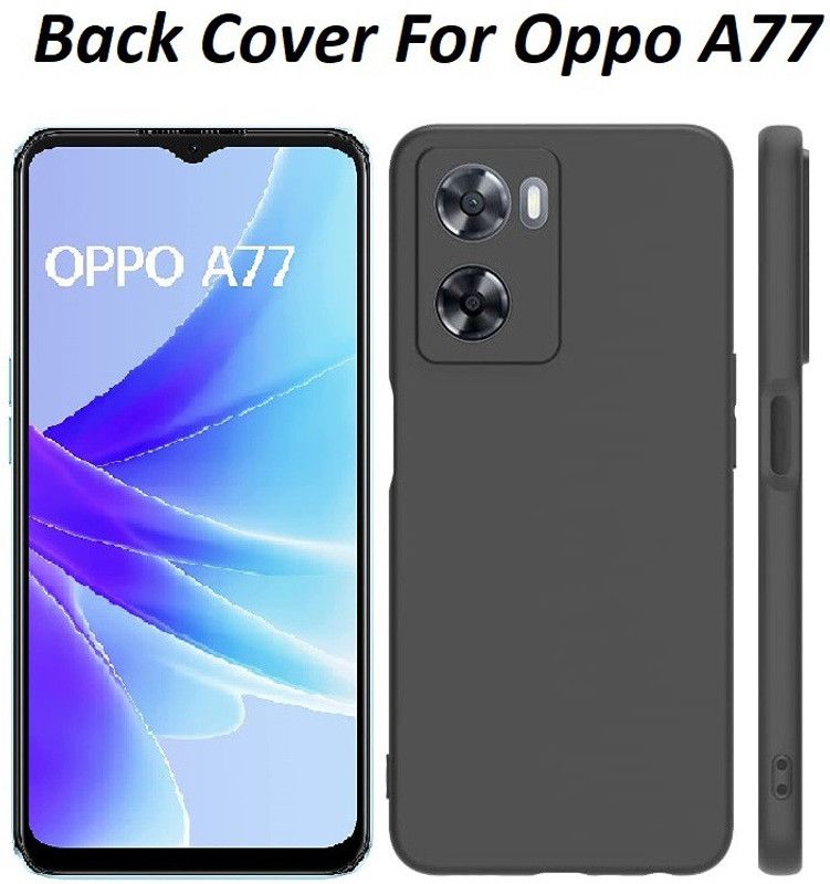 NKCASE Back Cover for oppo A77  (Black, Shock Proof, Pack of: 1)