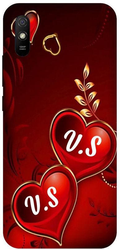 3D U PRINT Back Cover for Redmi 9i ,MZB0817IN,MZB080UIN ,MZB0814IN VS letter,VS name VS word  (Multicolor, Waterproof, Pack of: 1)