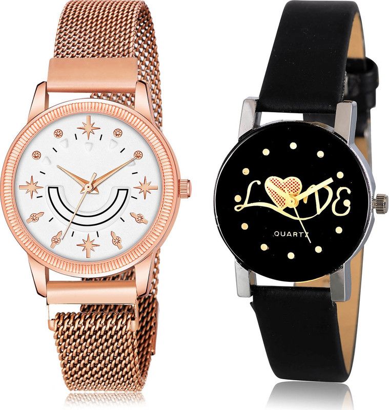 Analog Watch - For Women Brand New Valentine 2 Watch Combo For Women And Girls - GW70-G390