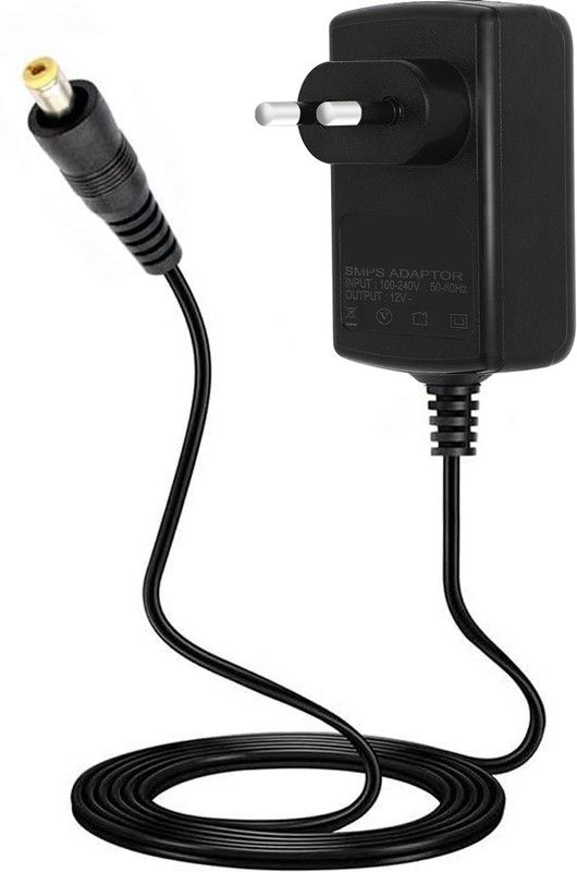 Fedus NA 2 A Musical Instruments Power Supply Adapter Charger Cord for Yamaha PSR, YPG, YPT, DGX, DD, EZ and P Digital Piano and Portable Keyboard Series, Replacement PA-130 PA-130B Adapter - With 6.5 Feet Long Cord 12V 2A AC Charger  (Black)
