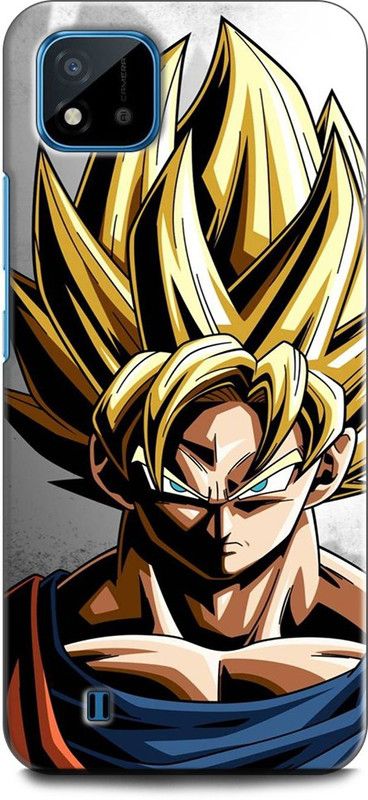 WallCraft Back Cover for Realme C20, RMX3063, RMX3061 GOKU, DRAGON BALL Z, ANIME, VEGETA, NARUTO, KAKASHI, NEON  (Multicolor, Dual Protection, Pack of: 1)