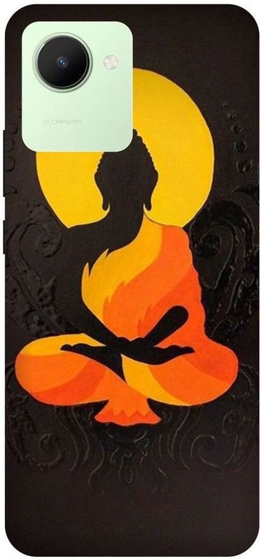 FRONK Back Cover for realme C30s, RMX3690, GAUTAM, BUDDHA, GOD, NAMO, BUDDHAY  (Yellow, Hard Case, Pack of: 1)