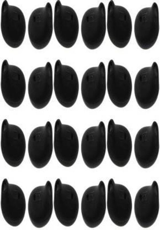 qweezer 32 Pcs (16 Pair) S6 Black earbuds,eartips Anti-Slip Silicone Over The Ear In The Ear Headphone Cushion  (Pack of 24, Black)