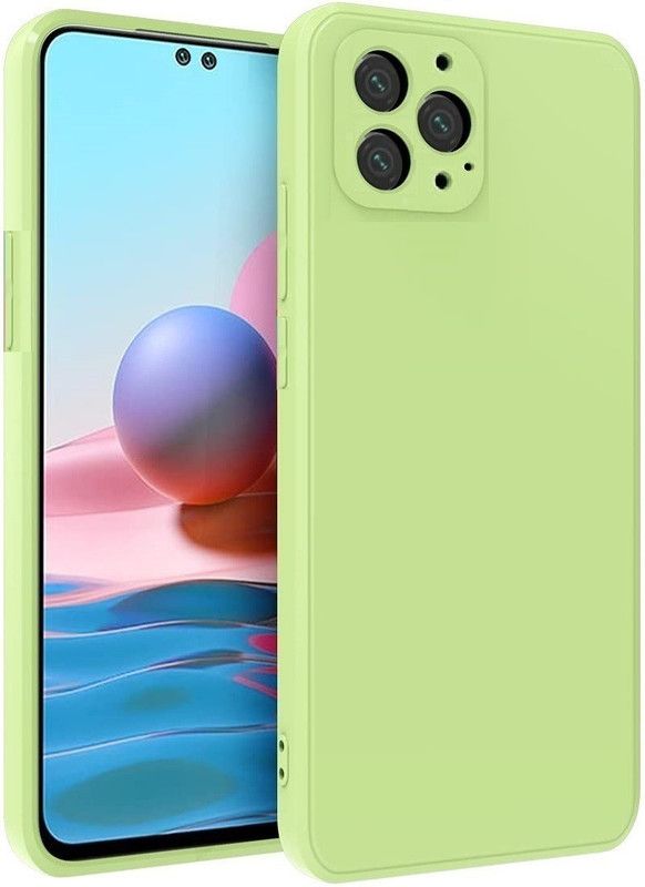 Rugraj Back Cover for APLLE IPHONE 14 PRO ( Liquid Silicone )  (Green, Grip Case, Silicon, Pack of: 1)