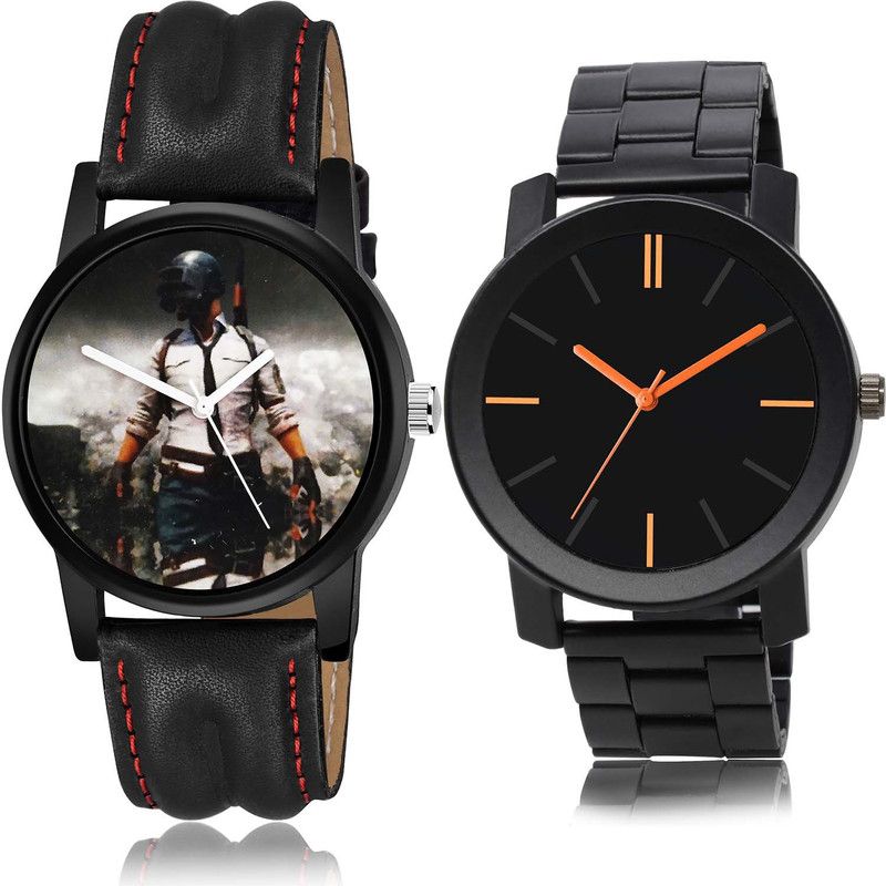 combo watch Analog Watch - For Boys Modern Branded Pubg Military And Chain Watch Watch - B497-B978