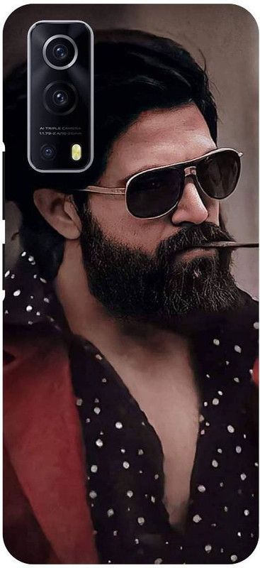 THE NARAYANA COLLECTIONS Back Cover for IQOO Z3- V2073A-YASH,SOUTH,HERO,ROCKY,TELUGU  (Multicolor, Hard Case, Pack of: 1)