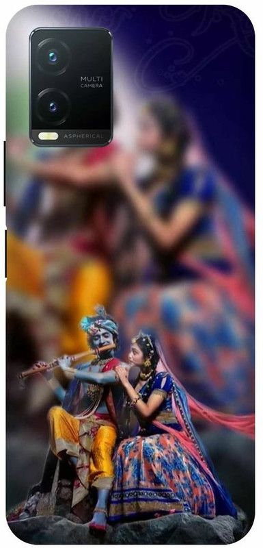 JUGGA Back Cover for vivo T1X, V2143, RADHA, KRISHAN, KISHAN, KANHAIYA, JI, TV, SERIAL  (Multicolor, Hard Case, Pack of: 1)