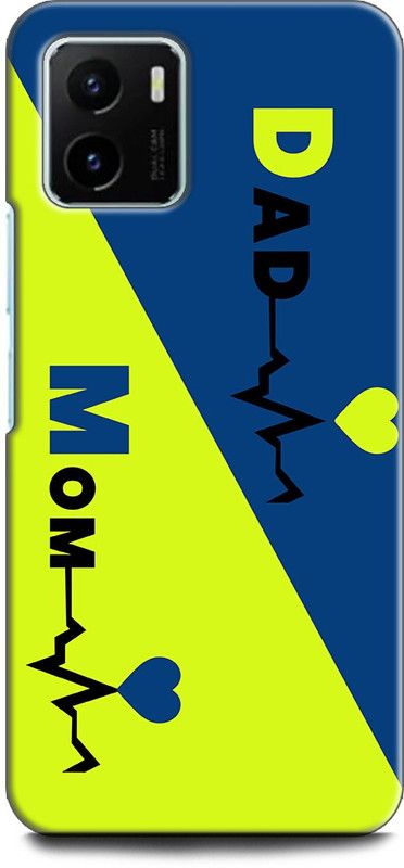 WallCraft Back Cover for Vivo Y15s, V2120 MOTHER, MAA, FATHER, LIFE LINE, I LOVE MY MOM DAD  (Multicolor, Dual Protection, Pack of: 1)