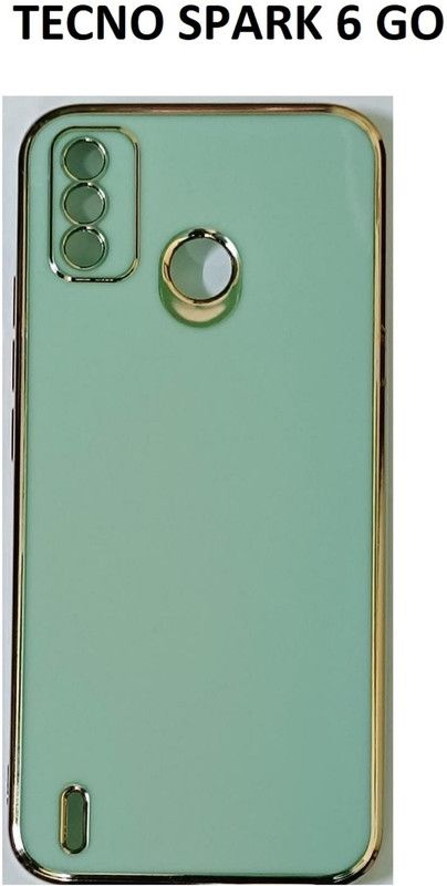 CEHNO Back Cover for Tecno Spark 6 GO, Go 2020, 2021  (Green, Flexible, Silicon)