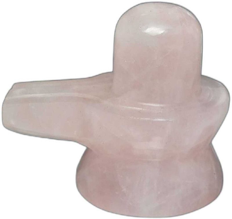 r quartz shivling exotic 1513 Decorative Showpiece - 5 cm  (Crystal, Stone, Pink)