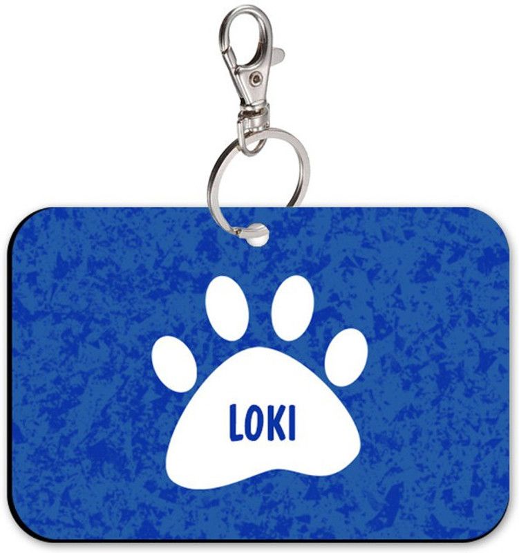 SKY TRENDS Bone Shape Collar Locket/Pendant for Dogs & Puppy -1153 Info Engraved Dog Collar Charm  (Multicolor, Rectangle)