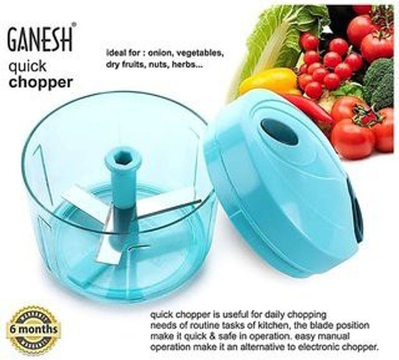 Shree Ganesh Quick Chopper Vegetable & Fruit Chopper  (One package includes: Quick Chopper)