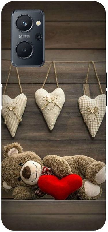 Zaplab Back Cover for OPPO K10, CPH2373 Love Teddy Beer Printed Back Cover  (Multicolor, Hard Case, Pack of: 1)