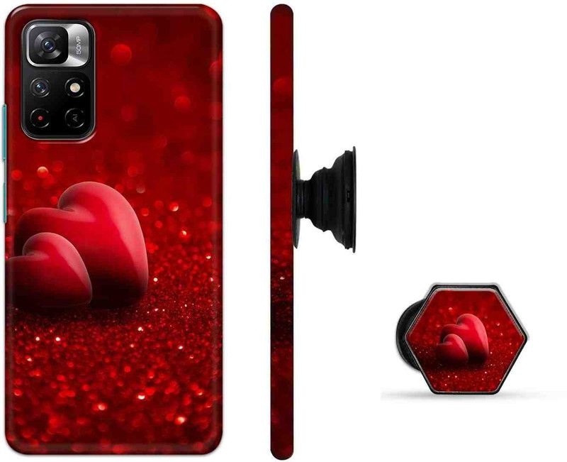Citydreamz Back Cover for Mi Redmi Note 11T 5G, Poco M4 Pro 5G  (Red, Cases with Holder, Pack of: 2)