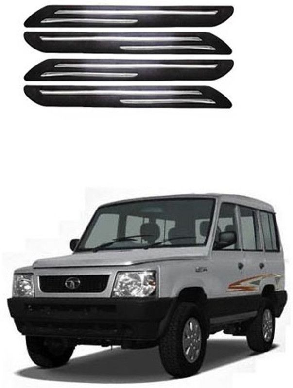 APICAL Silicone Car Bumper Guard  (Black, Pack of 4, Tata, Victa)
