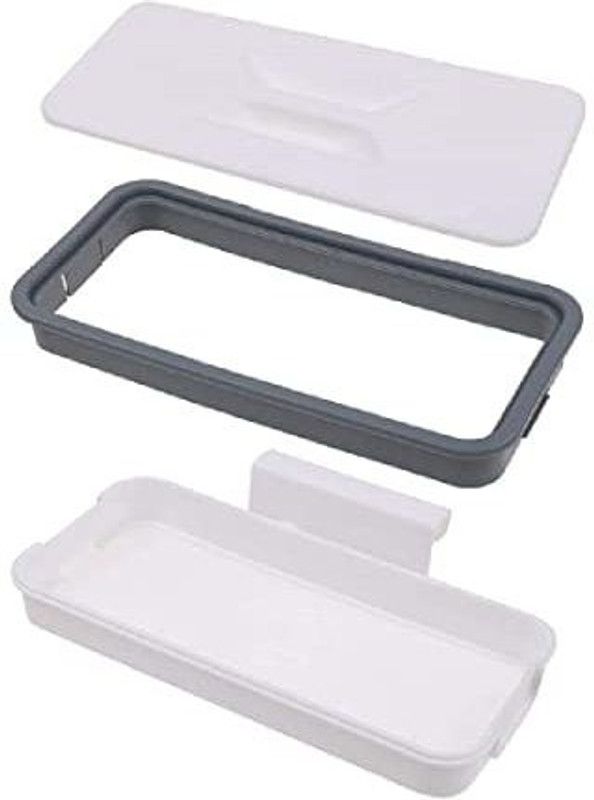 Sirgan Plastic Dustbin  (White)