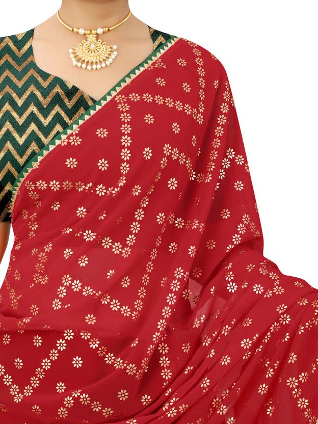 Self Design, Embellished Bollywood Georgette Saree  (Blue)