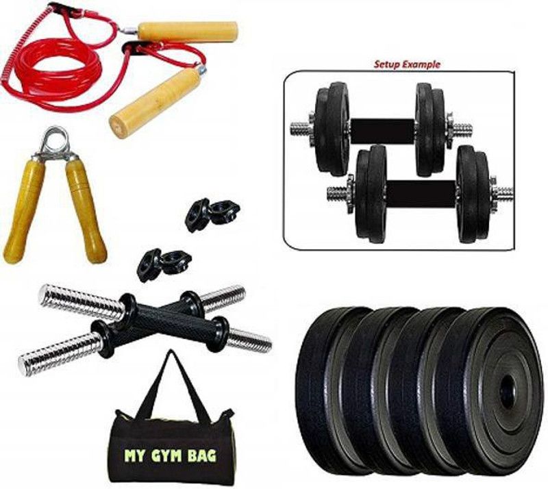 Monika Sports 10 Kg Gym combo with Gym bag for Body Building Dumbbell Kit Kit