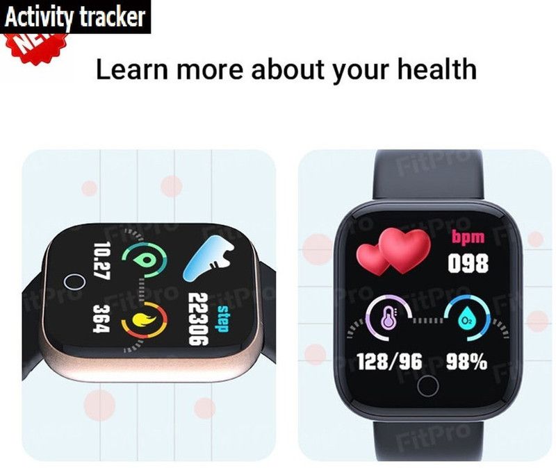 Bashaam S1084 (D20) MAX ACTIVITY TRACKER STEP COUNT SMART WATCH BLACK(PACK OF 1) Smartwatch  (Black Strap, free)