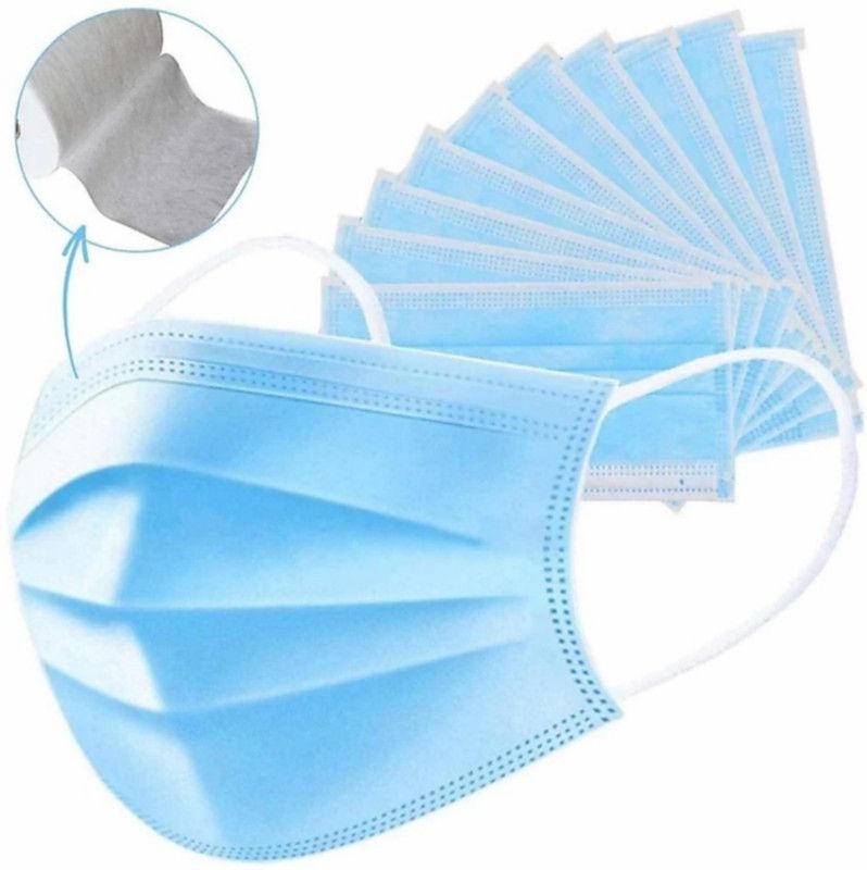 Local Charm ISO Certified Disposable 3 Ply Breathable Surgical Face Mask For Men, Women & Kids 200 PC-Mask-Opt 5 Water Resistant Surgical Mask With Melt Blown Fabric Layer  (Blue, Free Size, Pack of 200, 3 Ply)