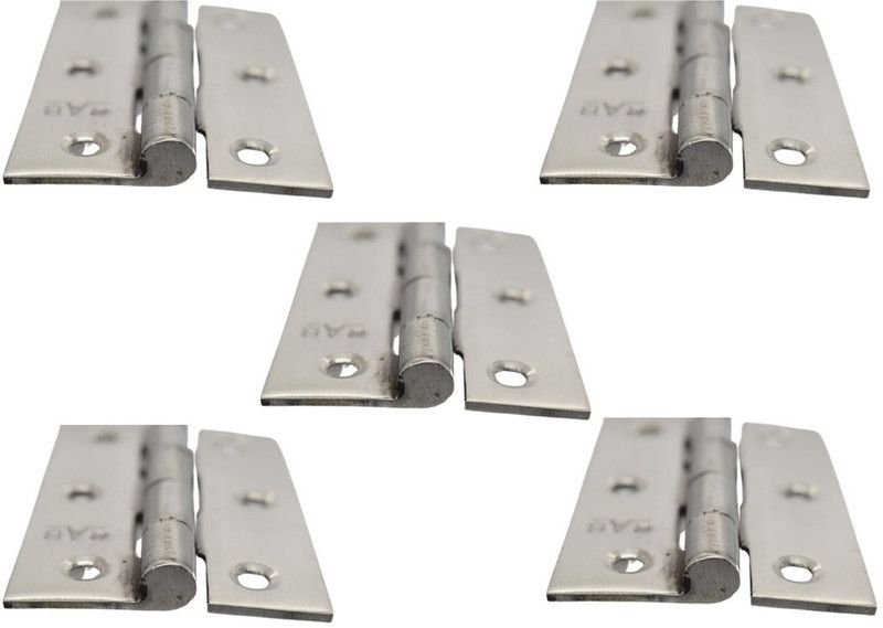 aaryason Heavy Stainless Steel Premium Door Hinge_219 Butt/Mortise Hinge  (Silver Pack of 5)