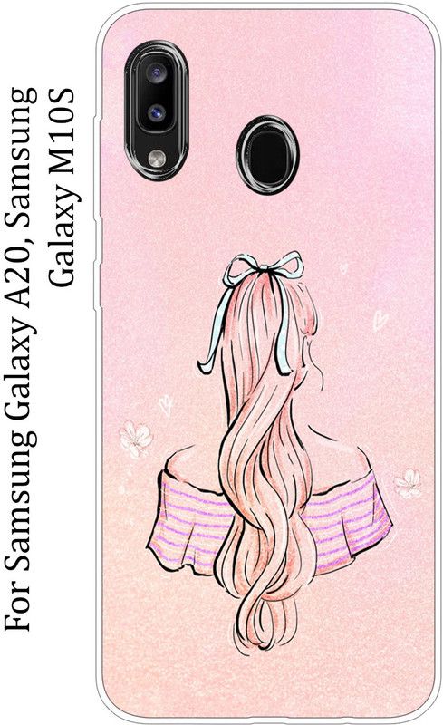 Gabroo Back Cover for Samsung Galaxy M10s, Samsung Galaxy a20  (Pink, Grip Case, Silicon, Pack of: 1)