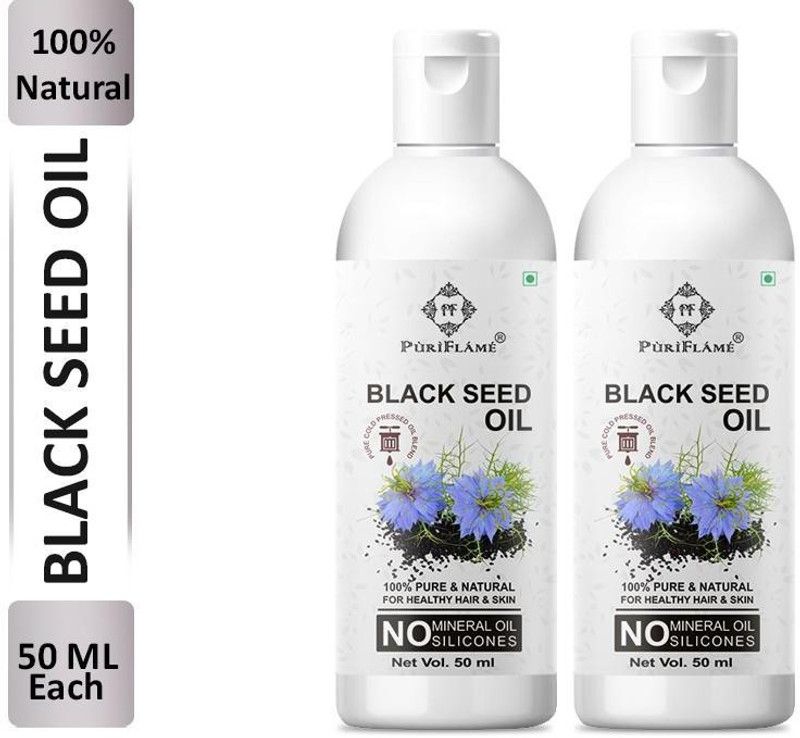 PuriFlame 100% Pure & Natural Blackseed Oil Hair Oil  (100 ml)
