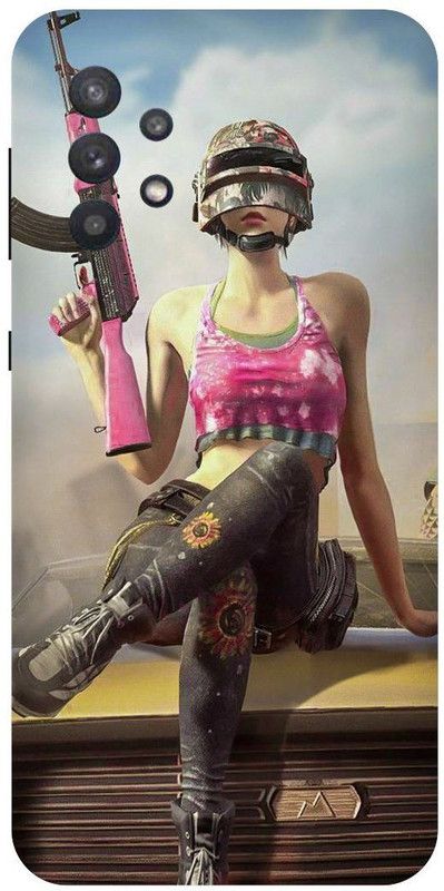 THE NARAYANA COLLECTIONS Back Cover for SAMSUNG GALAXY A32-PUBG,DROP,LOOT,FUNKY,GAME,GROZA  (Multicolor, Hard Case, Pack of: 1)