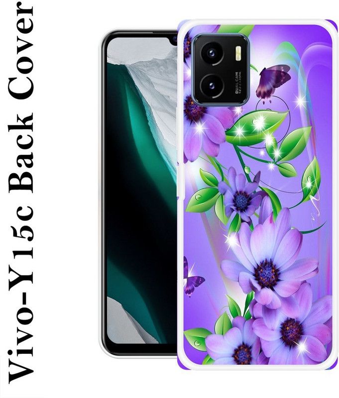 INDIALAND Back Cover for Vivo Y15c  (Multicolor, Grip Case, Silicon, Pack of: 1)