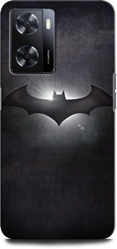 GRAFIQE Back Cover for OPPO A57 New BATMAN, DARK KNIGHT, SUPERHERO, DC COMIC, BATMAN LOGO,  (Multicolor, Shock Proof, Pack of: 1)