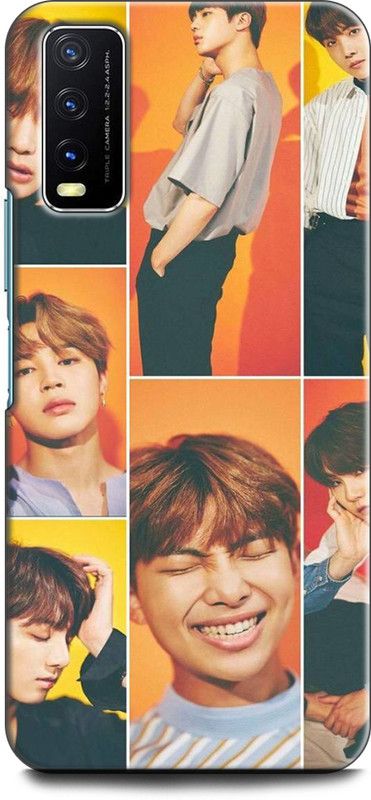 Dronk Back Cover for Vivo Y20, V2029 BTS, BTS ARMY, BTS LOVE, SINGERS, KOREAN, KOREAN, BANGTAN BOYS  (Multicolor, Dual Protection, Pack of: 1)