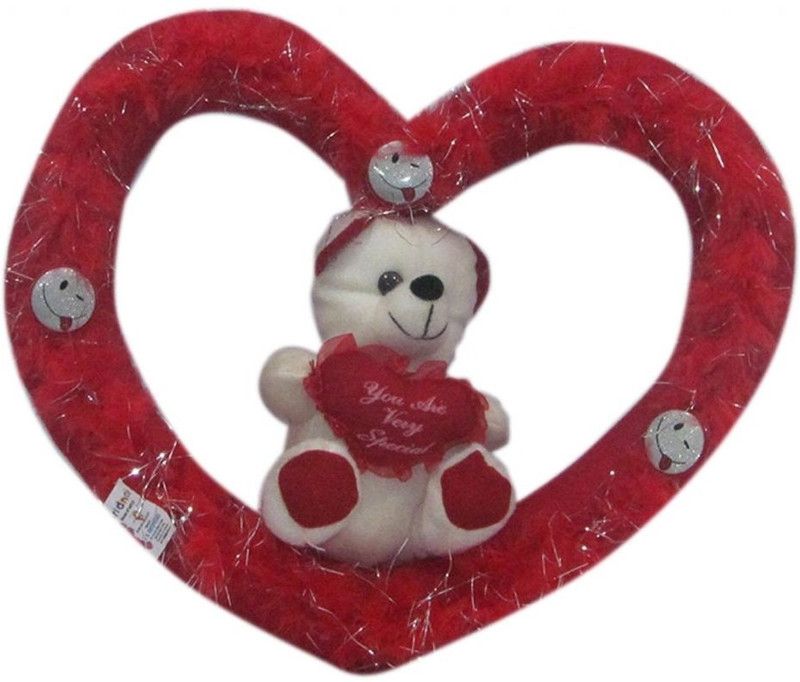 DEALbindaas Romantic Heart - 11.81 inch  (White)