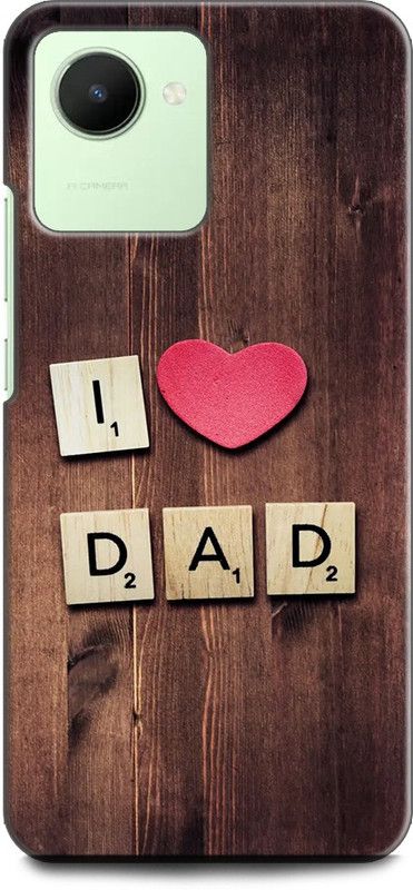 WallCraft Back Cover for Realme Narzo 50i Prime, RMX3506 DAD, FATHER, I LOVE MY DAD, MY DAD IS MY HERO  (Multicolor, Dual Protection, Pack of: 1)