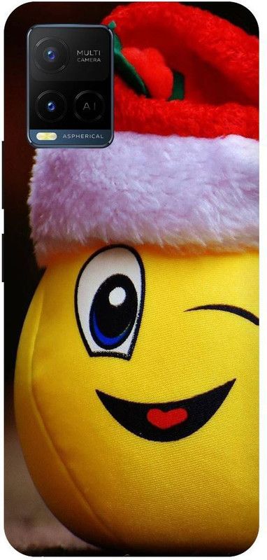 Zaplab Back Cover for Vivo Y21, V2111, V2149 , Smile Emoji Printed  (Multicolor, Hard Case, Pack of: 1)