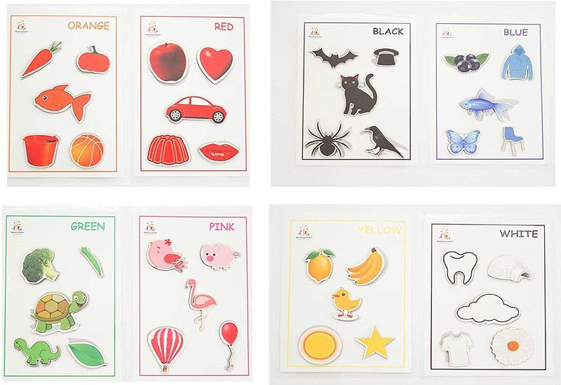 Watering Roots Colour Objects (Laminated), Velcro Based Kids Educational Learning Toys  (Multicolor)