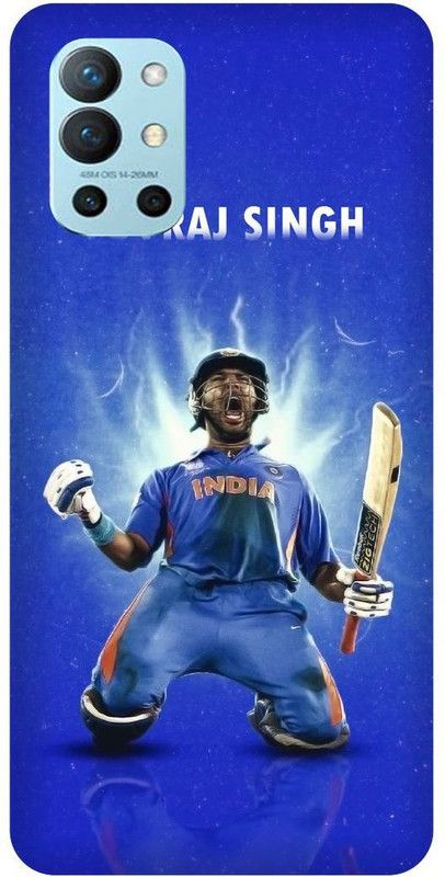 FRONK Back Cover for OnePlus 9R 5G, LE2101, YUVRAJ, SINGH, YUVI, INDIAN, PLAYER, RCB  (Blue, Hard Case, Pack of: 1)