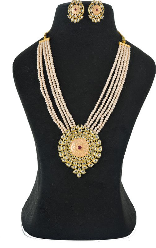Alloy Jewel Set  (Beige)