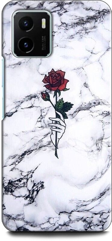 WallCraft Back Cover for Vivo Y15s, V2120 MARBLE, ROSE, FLOWER, ABSTRACT, TEXTURE  (Multicolor, Dual Protection, Pack of: 1)