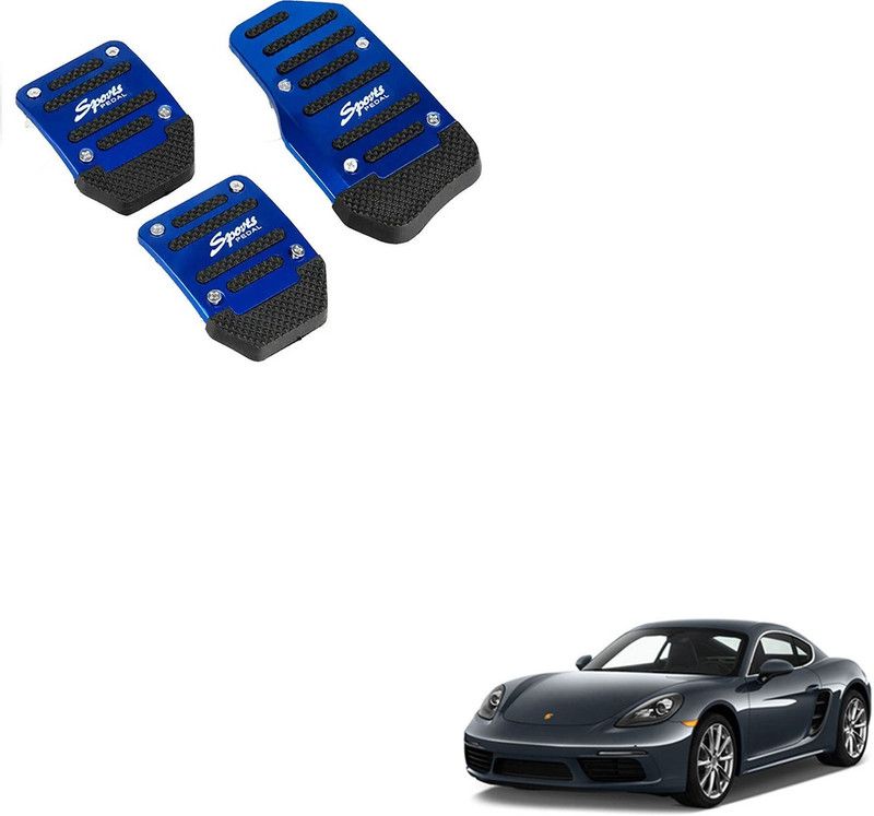 SEMAPHORE Car Non-Slip Manual Pedals Kit Sports Blue For Porsche Cayman Car Pedal