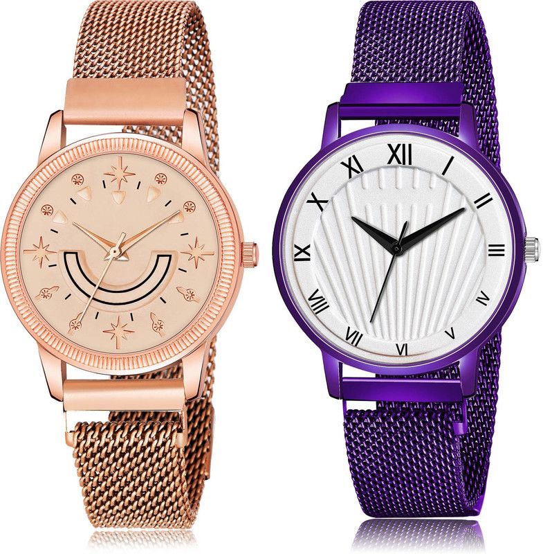 Analog Watch - For Women Contemporary Tread 2 Watch Combo For Women And Girls - GW68-G516