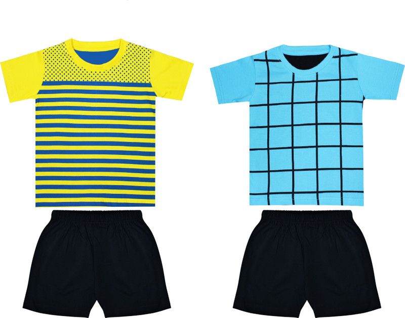 Biffy and Luffy Boys Casual T-shirt  (Multicolor)
