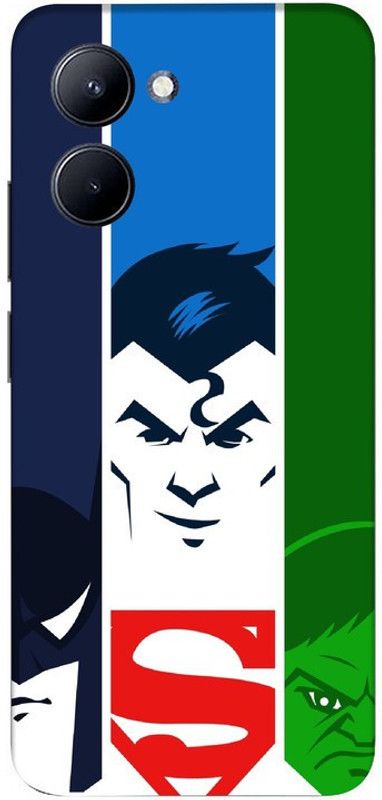 LUCKY MOBI.COM Back Cover for Realme C33 ( JUSTIC LEAGE CRECTER) PRINTED BACK COVER  (Multicolor, Hard Case, Pack of: 1)